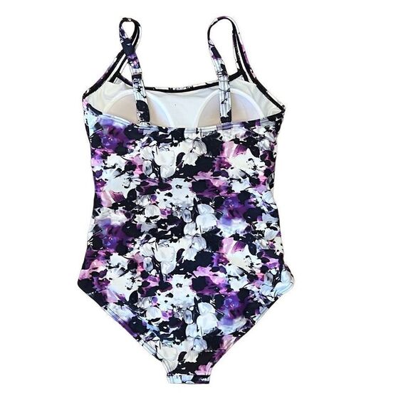 Rouched Floral One Piece Swimsuit - Picture 5 of 5